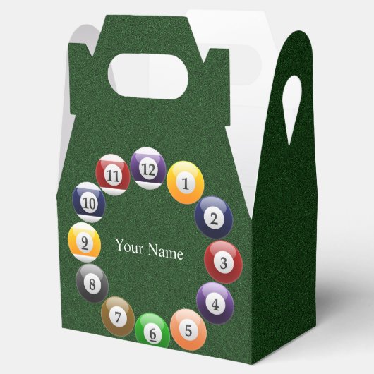 Billiard Balls Shiny farbenfroher Pool Snooker Spo Geschenkschachtel (Geöffnet)