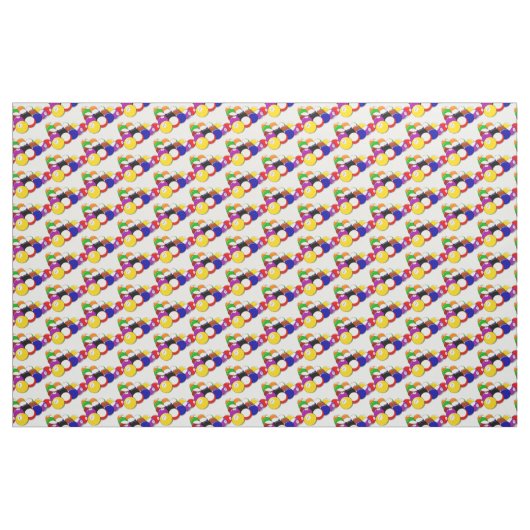 Billiard Balls Stoff (Fat Quarter (45,7 x 55,9 cm))