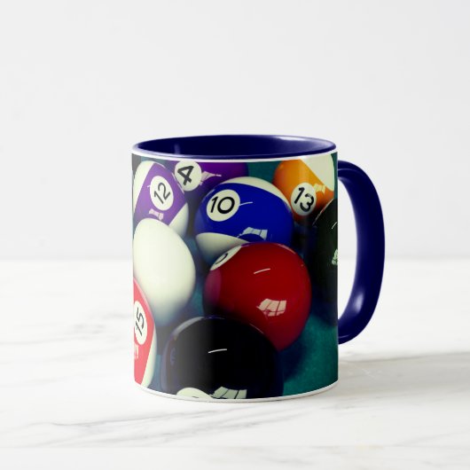 Billiard Balls Tasse (VorderseiteRechts)