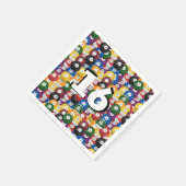 Billiard Balls zum 16. Geburtstag Serviette (Ecke)