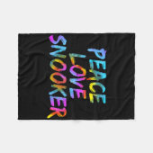 Billiard Billiard Billiard Billiard Billiard Peace Fleecedecke (Vorderseite (Horizontal))