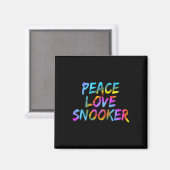 Billiard Billiard Billiard Billiard Billiard Peace Magnet (Vorderseite/Rückseite)