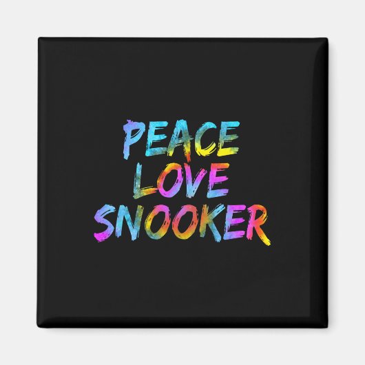 Billiard Billiard Billiard Billiard Billiard Peace Magnet (Vorne)