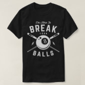 Billiard Billiards Snooker Cue Geschenk 2 T-Shirt (Design vorne)