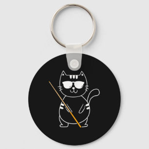 Billiard Cat - Billiard Player Billard 8-Ball Pool Schlüsselanhänger
