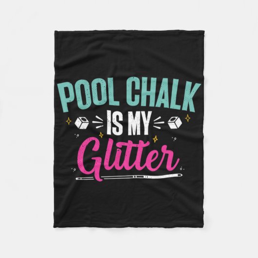 Billiard Chalk Funny Pool Shooter Master Billiard Fleecedecke (Vorderseite)