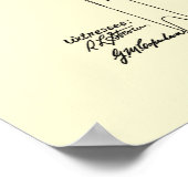 Billiard Cue Patent Wand art Print #4 Poster (Ecke)