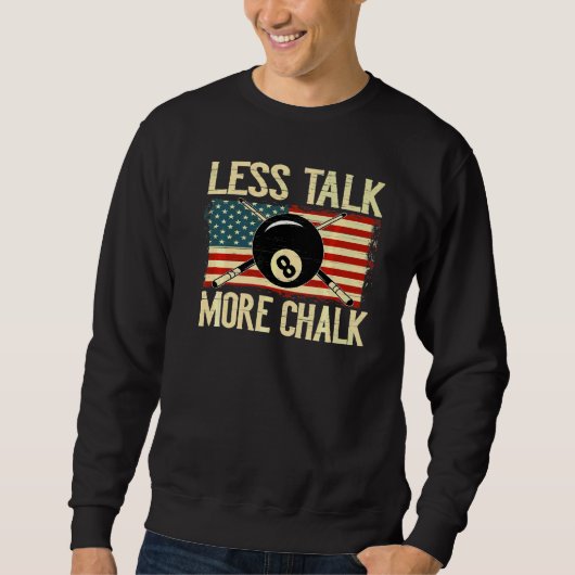 Billiard Cue Pool Balls Snooker Sweatshirt (Vorderseite)
