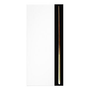 Billiard Cue Rack Card Werbekarte