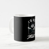 Billiard Cue Sports Funny 8-Ball Cartoon Pool Kaffeetasse (Vorderseite Links)