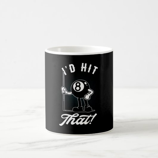 Billiard Cue Sports Funny 8-Ball Cartoon Pool Kaffeetasse (Mittel)