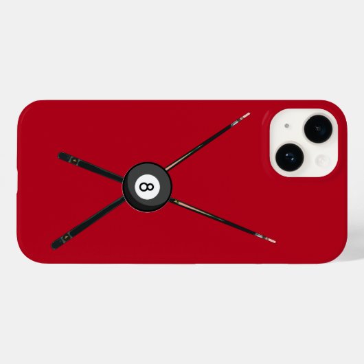 Billiard Cues und 8-Ball Case-Mate iPhone Hülle (Rückseite (Horizontal))