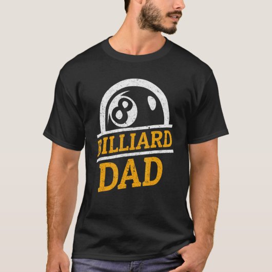 Billiard Dad - Billard Pool Team T-Shirt (Vorderseite)