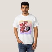 Billiard-Drache  T-Shirt (Vorne ganz)