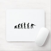 Billiard Evolution Snooker Pool Chalk Billiard Pla Mousepad (Mit Mouse)