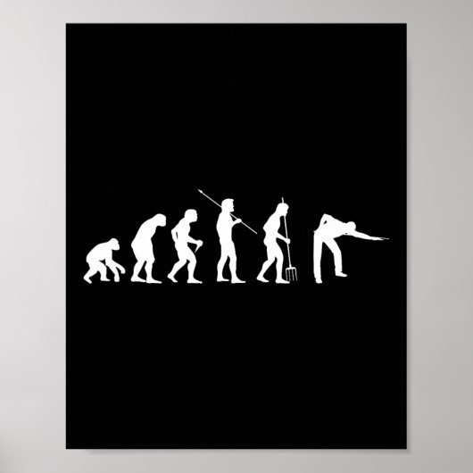 Billiard Evolution Snooker Pool Chalk Billiard Pla Poster (Vorne)
