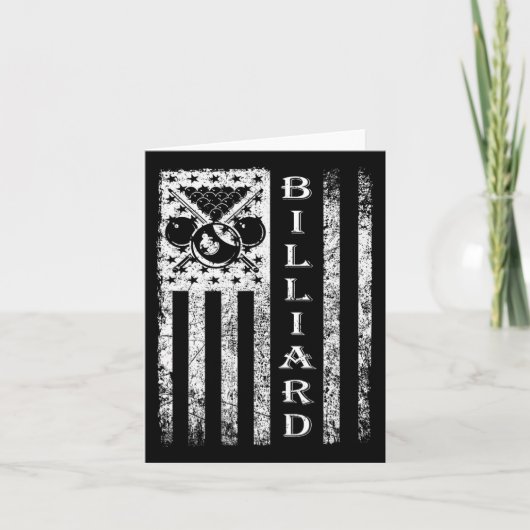 Billiard Flag - Flag Billiard Outfit Billiard Pla Karte (Vorderseite)