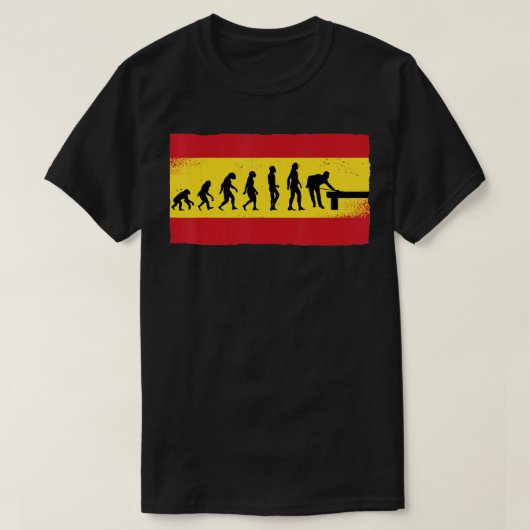 Billiard Flag Snooker Pool Chalk Billiard Player T-Shirt (Design vorne)