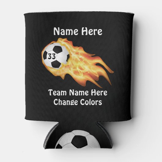 Billiard Flaming Soccer Team spendet PERSONALISIER Dosenkühler (Vorderseite)