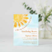 Billiard für Sonnenschein Grandbaby Dusche Einladu (Stehend Vorderseite)