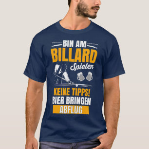 Billiard Gift Pub Sports Pool Player Cue T-Shirt