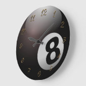 Billiard Hall Große Wanduhr (Winkel)