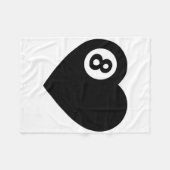 Billiard Heart Liebe Pool Player Valentine Poll Ba Fleecedecke (Vorderseite (Horizontal))