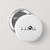 Billiard Heartbeat Snooker Pool Chalk Billiard Pla Button (Vorne & Hinten)