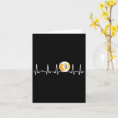 Billiard Heartbeat Snooker Pool Chalk Billiard Pla Karte (Gelbe Blume)