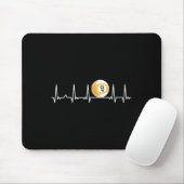 Billiard Heartbeat Snooker Pool Chalk Billiard Pla Mousepad (Mit Mouse)