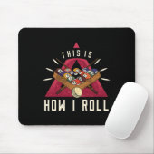 Billiard I Roll Billiards Game Snooker Pool Billia Mousepad (Mit Mouse)