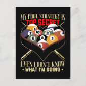 Billiard Joke 8 Ball Funny Pool Player Postkarte (Vorderseite)