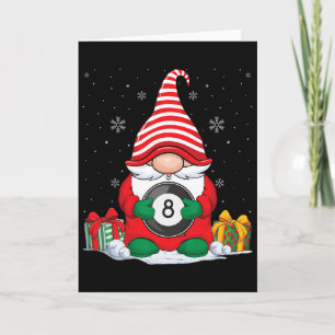 Billiard Ll Weihnachtsgnome Niedlicher Billiard Ll Karte