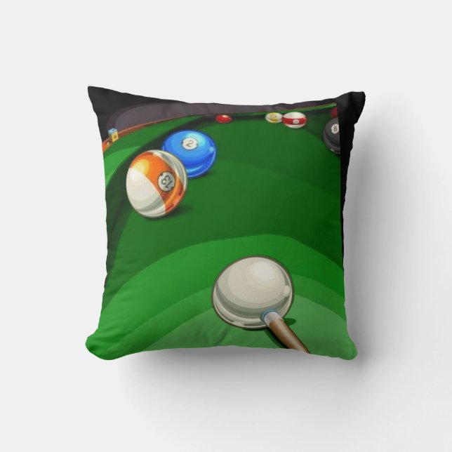 Billiard Lounge Pillow Kissen (Vorderseite)