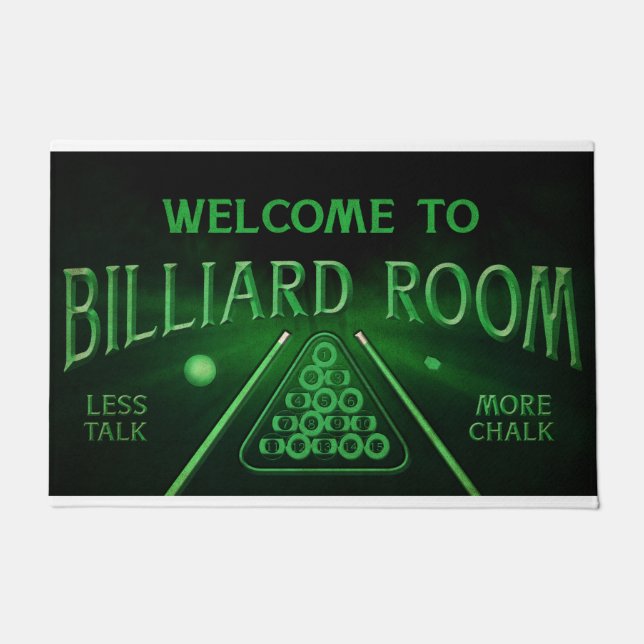 Billiard Lover Mat, Billiard Doormat, Billard Play Fußmatte (Vorderseite)