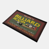 Billiard Lover Mat, Billiard Doormat, Billard Play Fußmatte (Schrägansicht)