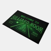 Billiard Lover Mat, Billiard Doormat, Billard Play Fußmatte (Schrägansicht)