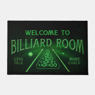 Billiard Lover Mat, Billiard Doormat, Billard Play Fußmatte