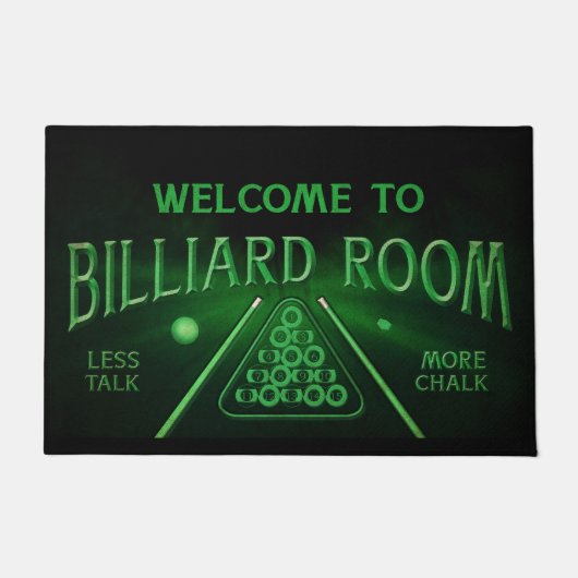 Billiard Lover Mat, Billiard Doormat, Billard Play Fußmatte (Vorderseite)