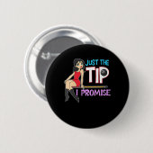 Billiard Lovers Just The Tip I Promise Button (Vorne & Hinten)
