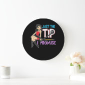 Billiard Lovers Just The Tip I Promise Große Wanduhr (Zuhause)