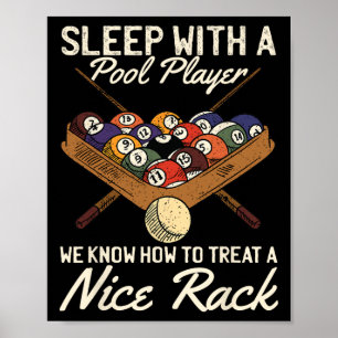 Billiard Lovers Pool Team Spieler Grafik Sprichwor Poster