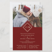 Billiard Luxury Wedding Initials Ornamental Geblüh (Vorderseite)