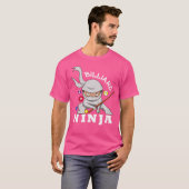 Billiard Ninja Funny Pool Billiards Boy T-Shirt (Vorne ganz)