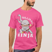 Billiard Ninja Funny Pool Billiards Boy T-Shirt (Vorderseite)