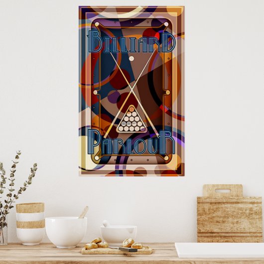 Billiard Parlor Panic Poster (Küche)