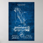 Billiard Patent Art #12 Pool Room Decor Poster (Vorne)