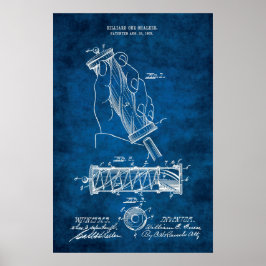 Billiard Patent Art #12 Pool Room Decor Poster