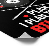 Billiard-Pensionsplan Billiard Snooker Ball Poster (Ecke)