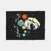 Billiard Player Astronaut Snooker Billiard Geschen Fleecedecke (Vorderseite (Horizontal))